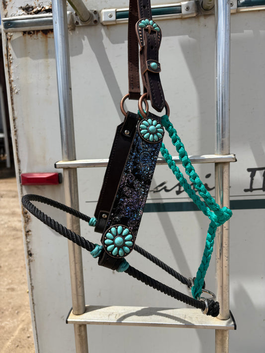 Turquoise hybrid halter