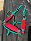 Hot Pink iridescent cheetah halter